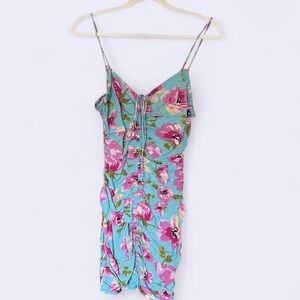 ❌🦜ZARA 🌺 Draped Floral Mini Dress